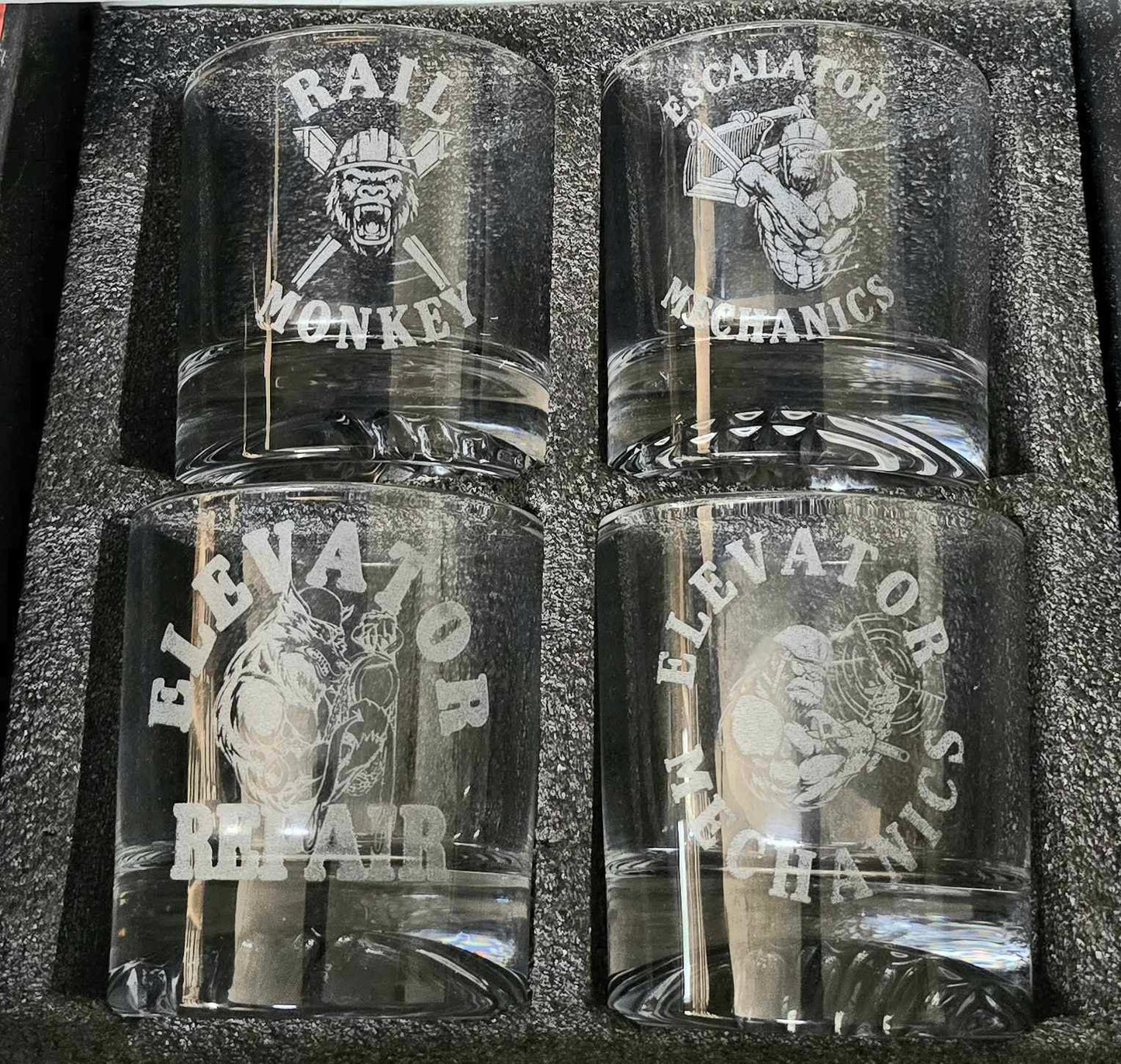 Elevator Trade Whiskey Glass Set