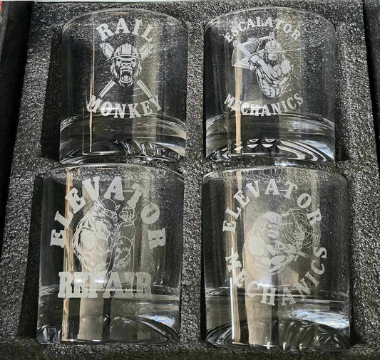 Elevator Trade Whiskey Glass Set
